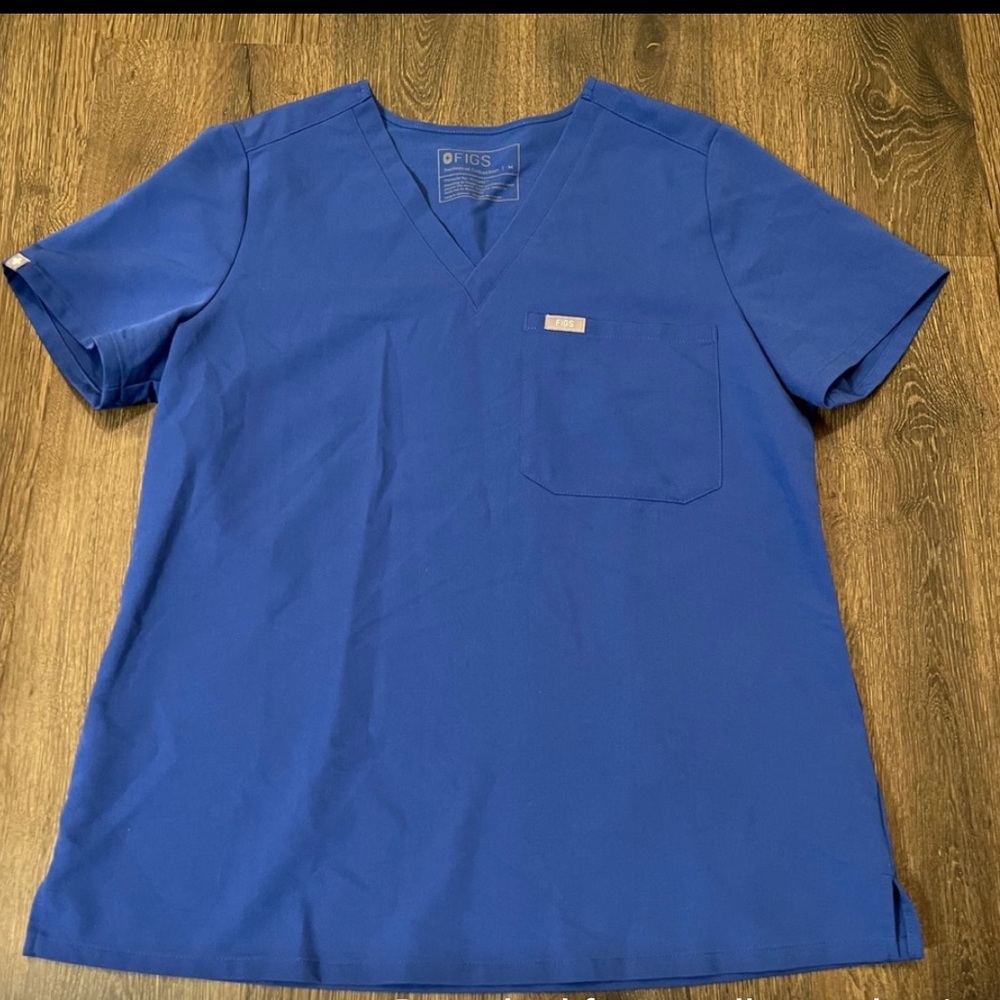 Figs ROYAL BLUE Scrub Top M